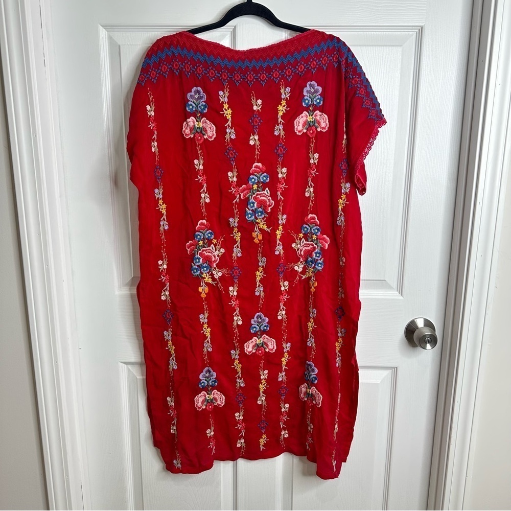 NEW JOHNNY WAS bennet tunic in fiery red Large - Picture 6 of 10